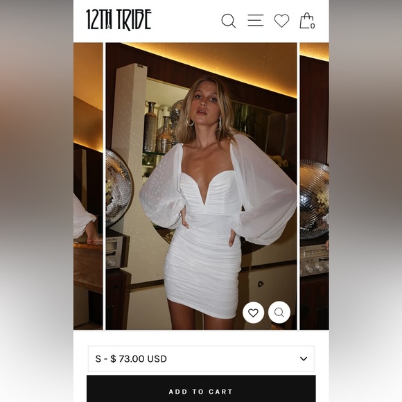 12th Tribe White Dress size Small - Picture 2 of 10